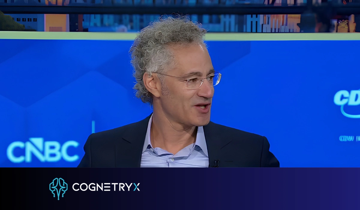 Palantir CEO Alex Karp during a July 2026 CNBC television interview