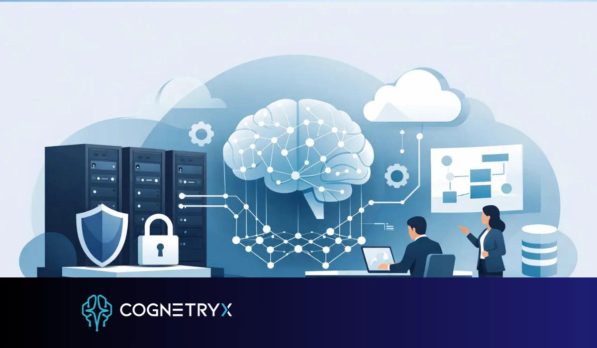 Private AI for regulated enterprises, with governance, security, and human review built around the AI system