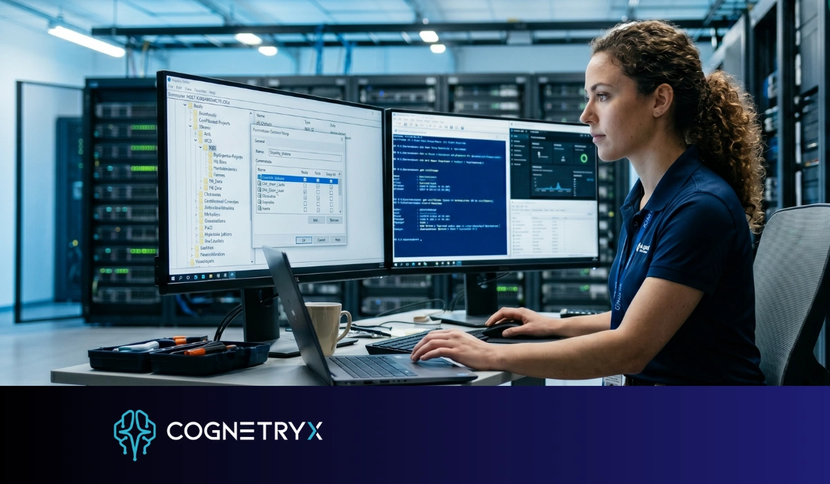 A user query scoped inside a permission boundary, retrieving only authorized vectors while locked documents stay outside
